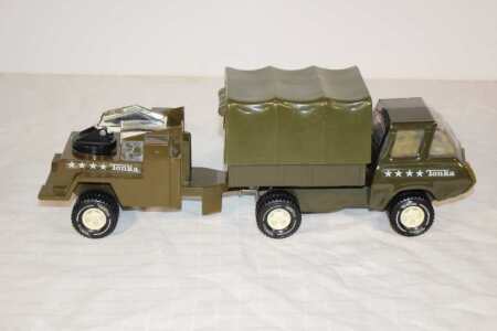 Tonka Army Truck and Trailer
