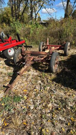 VINTAGE WOODEN WAGON GEAR