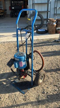 FUEL PUMP ON CART WITH 3/4 HP MOTOR
