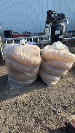 (2) 11FT PIECES OF 5IN DUST COLLECTOR HOSE
