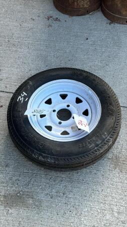 CARLISLE 5.30-12 TIRE ON 4 BOLT RIM