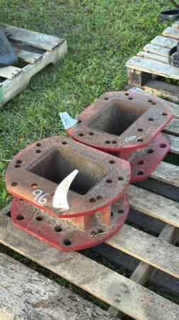 (2) CASE 1660 COMBINE FRONT AXLE SPACERS