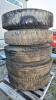 (5) 10.00-20 TRUCK TIRES ON RIMS - 2
