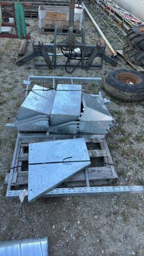 SKID OF METAL SHELVING