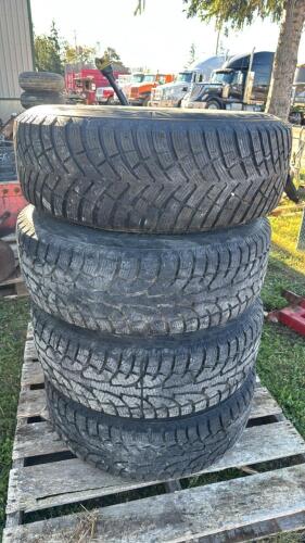 (4) NEXEN 265-70R 17 TIRES ON 6 BOLT RIMS