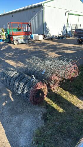 (3) ROLLS OF WOVEN FENCE WIRE