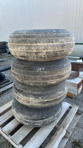 (4) GOODYEAR 12.5L-15SL TIRES ON 8 BOLT RIMS