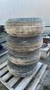 (4) GOODYEAR 12.5L-15SL TIRES ON 8 BOLT RIMS