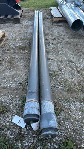 (2) 10FT ROOF MOUNT STORAGE TUBES