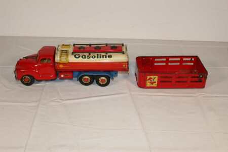 Vintage Tin Shell Delivery Truck, 13" Long