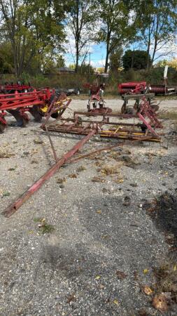 14FT TINE HARROWS ON CART