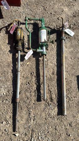 (3) BARREL PUMPS