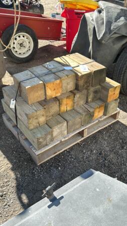 SKID OF 6X6 BLOCKS