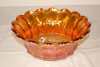 Carnival Glass Bowl & 2 Glasses Bowl 11" Diameter - 2