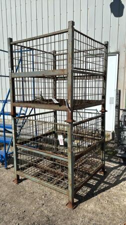 (2) STACKABLE BINS