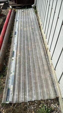 (2) 26IN X12FT CLEAR SUNTUF SHEETS