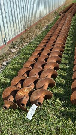 (3) LENGTHS OF 9IN AUGER FLIGHTING