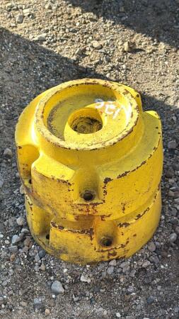 PAIR OF JOHN DEERE WHEEL WEIGHTS