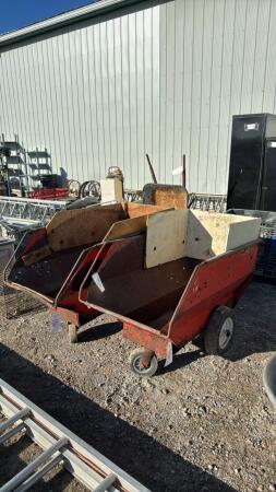 (2) WELL USED FEED CARTS