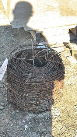 PART ROLL OF BARB WIRE