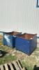 (2) 2 TON METAL STACKING BINS