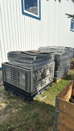 (2) SKIDS OF RUBBER MATTING PIECES
