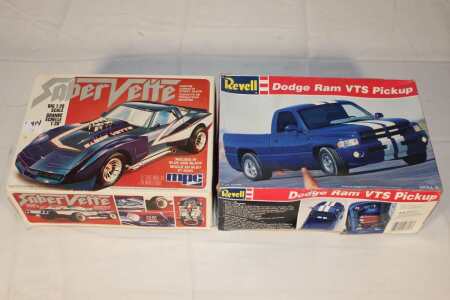 Corvette & Dodge Ram Model Kits, As Found