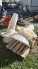 (4) FIBREGLASS CHUTE FUNNELS