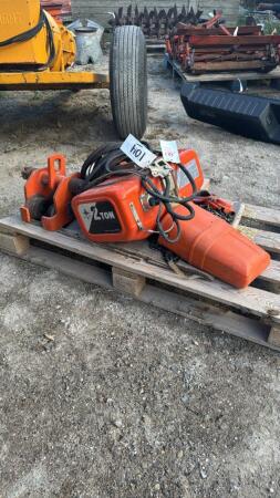 JET ELECTRIC 120V 2 TON CHAIN FALL