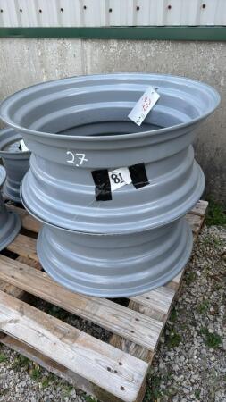 PAIR OF STEEL RIMS 11INX26IN