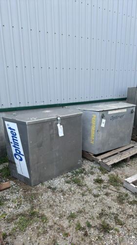 (2) ALUMINUM STORAGE BOXES