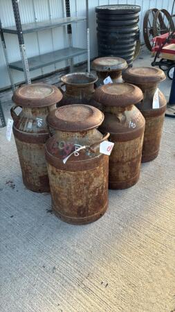 (6) MILK CANS