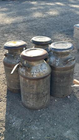 (4) MILK CANS