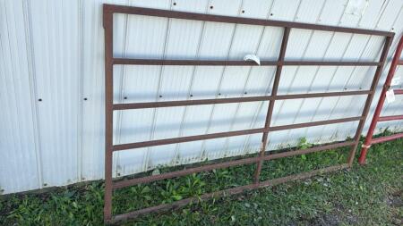 (2) 7FT LONG TUBULAR STEEL GATES
