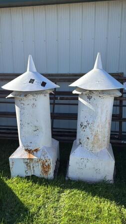 (2) TIN VENTILATORS