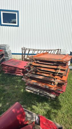 APPROX. 20 WOODEN TRAILER RACKS