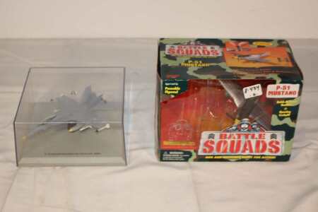 P-51 Mustang and F-18 Hornet Model Airplanes