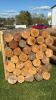 (35) 8FT 7IN CEDAR POSTS