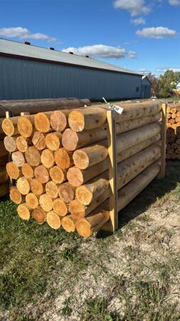 (35) 8FT 7IN CEDAR POSTS