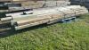 QUANTITY OF USED 4IN X 6IN MOSTLY TREATED LUMBER - 3