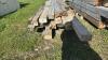 QUANTITY OF USED 4IN X 6IN MOSTLY TREATED LUMBER - 5