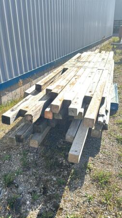 QUANTITY OF USED 4IN X 4IN MOSTLY TREATED LUMBER