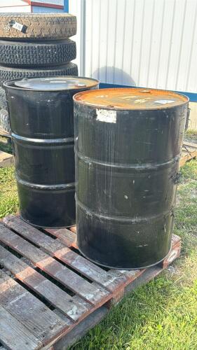 (2) 40 GAL STEEL DRUMS