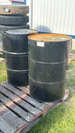 (2) 40 GAL STEEL DRUMS