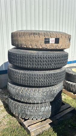 (5) 10.00-20 TIRES & RIMS