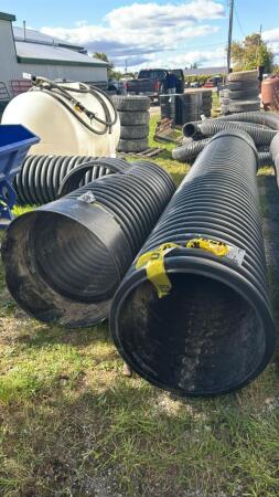 (2) PIECES OF 24IN POLY PIPE