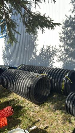 (2) PIECES OF 30IN POLY SEWER PIPE