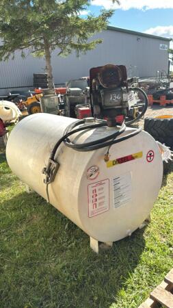 APPROX 300GAL FUEL TANK W/120V PUMP