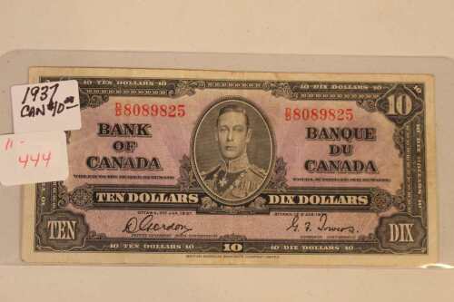 1937 Can. $10.00 Bill