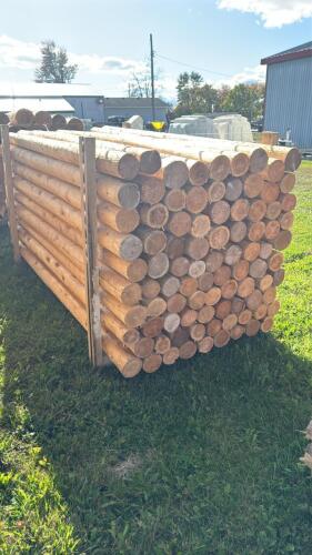 (90) 8FT 4IN CEDAR POSTS